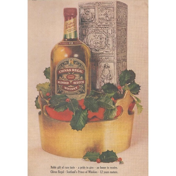 Chivas Regal Other - 1961 Vintage Print Ad Chivas Regal Scotch Whisky Scotland Prince of Whiskies